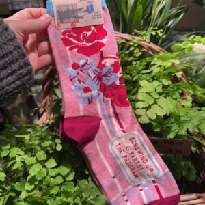 Screwing up is part of the problem floral Socks