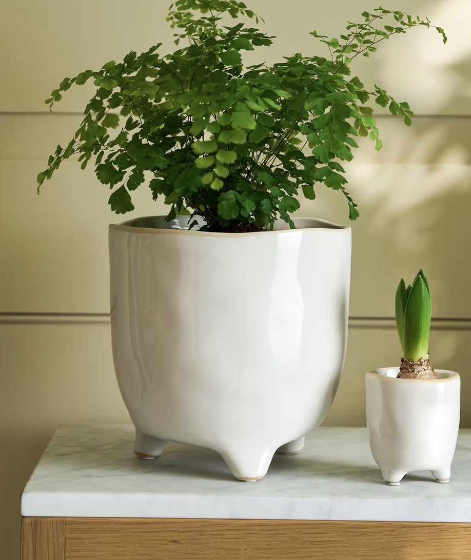 Postiano baby Ceramic Plant Pot in White 7.2cm - Image 5